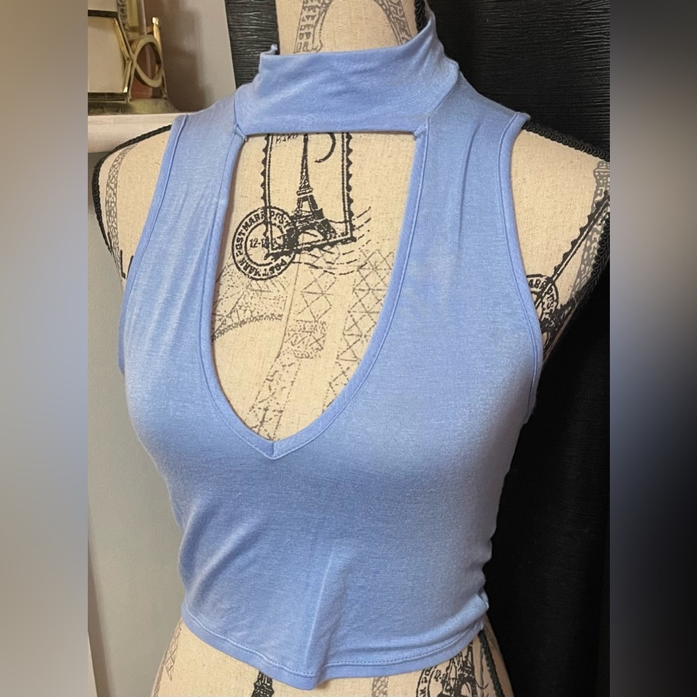 Fashion Nova high neck deep v tank